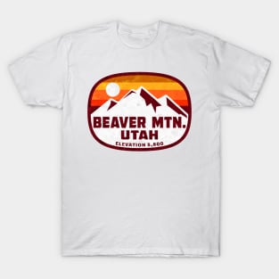 Skiing Beaver Mountain Utah Ski Mountains T-Shirt